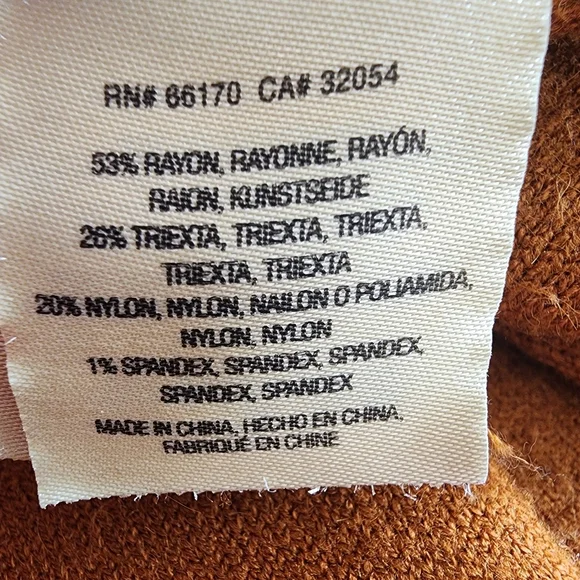 Moth Anthropologie Carey Knit Cardigan Jacket Blazer In Rust Brown Size Small - Picture 9 of 10